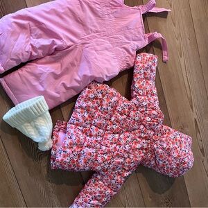 Snow jacket and bibs + beanie